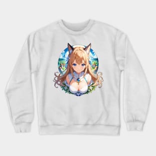 Cleric adventurer girl Crewneck Sweatshirt